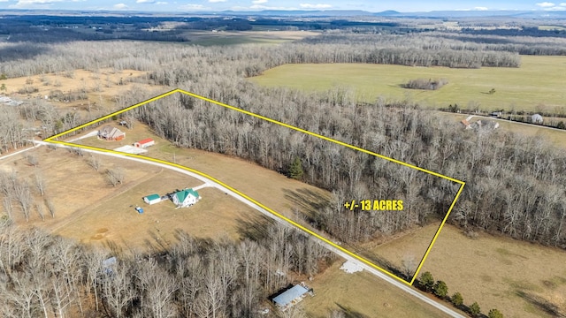 11 Walnut Creek Dr, Manchester, TN 37355 - view of rural area featuring property boundaries highlighted