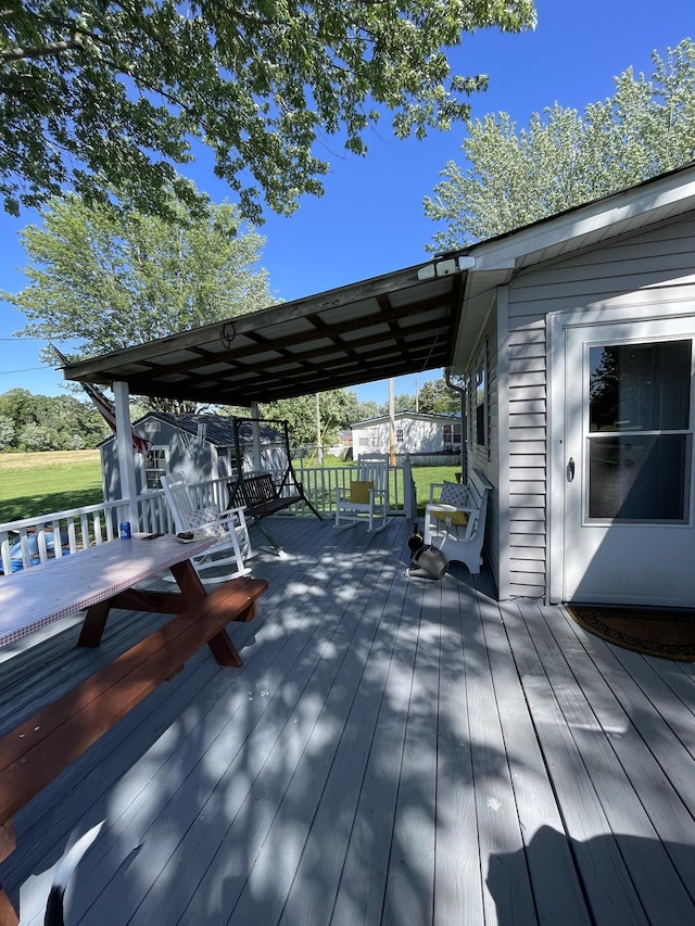 903 Days Rd, Lafayette, TN 37083 - view of wooden deck