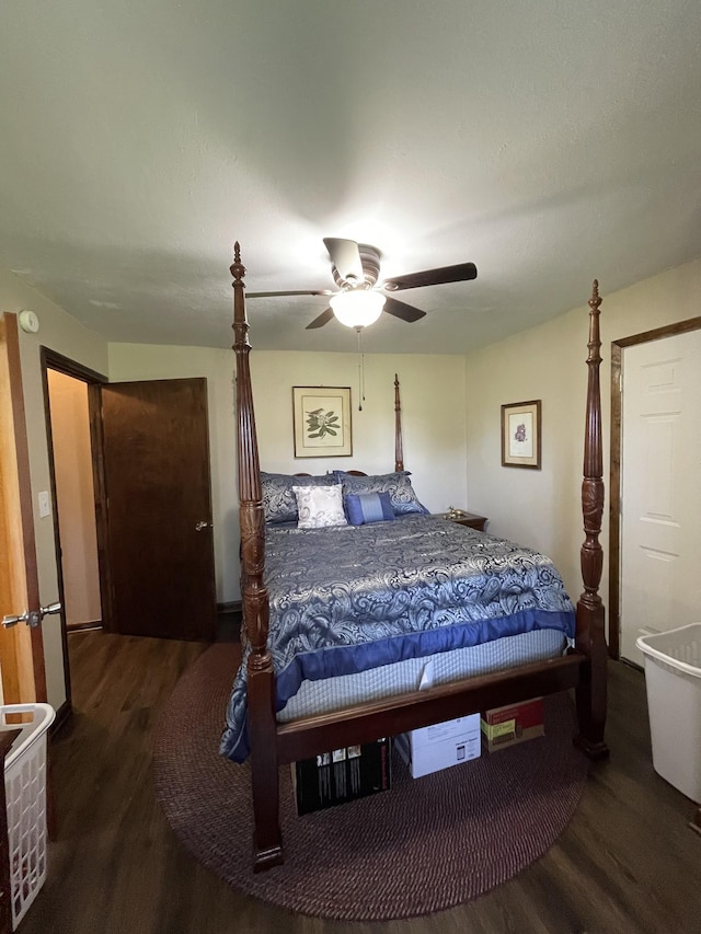903 Days Rd, Lafayette, TN 37083 - bedroom featuring wood finished floors and ceiling fan