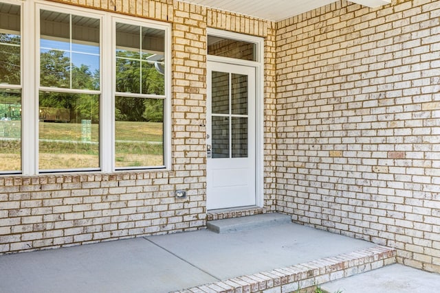 43 Long Branch Rd, Lawrenceburg, TN 38464 - view of exterior entry with brick siding