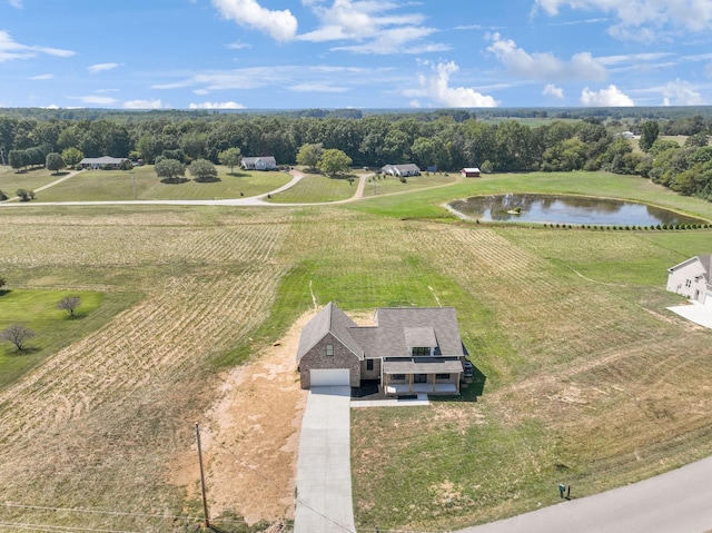 47 Long Branch Rd, Lawrenceburg, TN 38464 - overview of rural landscape with a large body of water