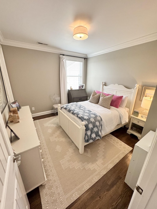 82 Addison Ave, Franklin, TN 37064 - bedroom with ornamental molding, wood finished floors, and baseboards