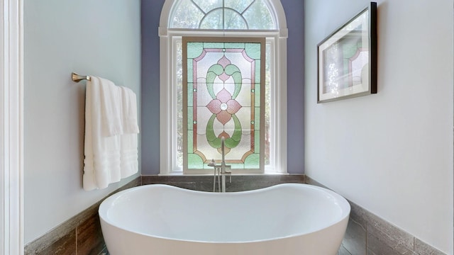103 Doral Ln, Hendersonville, TN 37075 - bathroom featuring a freestanding bath and plenty of natural light