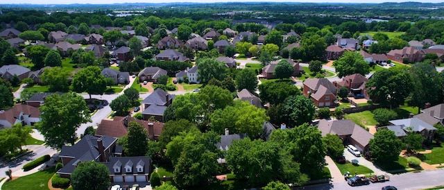 103 Doral Ln, Hendersonville, TN 37075 - aerial view of property and surrounding area featuring nearby suburban area