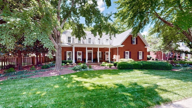 103 Doral Ln, Hendersonville, TN 37075 - rear view of property with brick siding and a porch