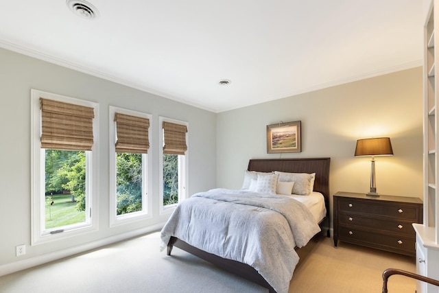 143 Prospect Hl, Nashville, TN 37205 - bedroom featuring light carpet and ornamental molding