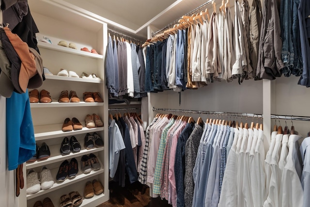 143 Prospect Hl, Nashville, TN 37205 - walk in closet with wood finished floors