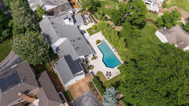 143 Prospect Hl, Nashville, TN 37205 - aerial perspective of suburban area featuring a pool area
