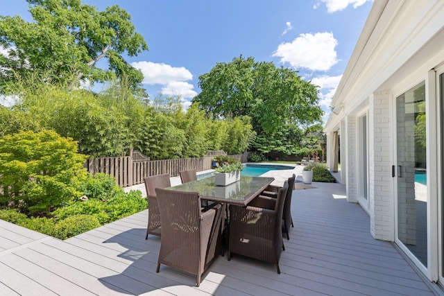 143 Prospect Hl, Nashville, TN 37205 - deck with a fenced backyard and outdoor dining space
