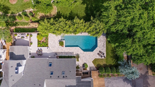 143 Prospect Hl, Nashville, TN 37205 - aerial view of a pool area