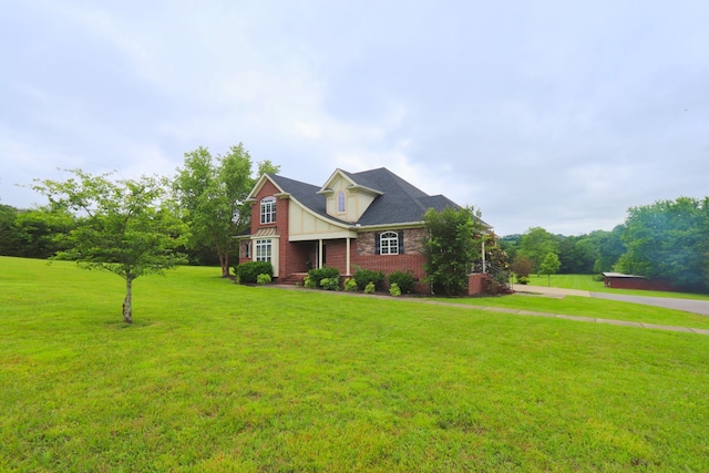 3840 SE Tater Peeler Rd, Lebanon, TN 37090 - traditional-style house with a front lawn and covered porch