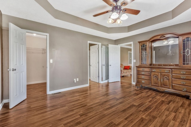2137 Horton Way, Lewisburg, TN 37091 - bedroom featuring baseboards, a walk in closet, and wood finished floors