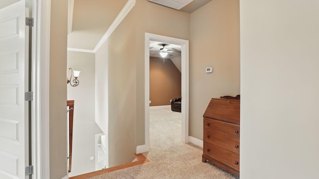 1023 Fitzroy Cir, Spring Hill, TN 37174 - corridor with light carpet and baseboards