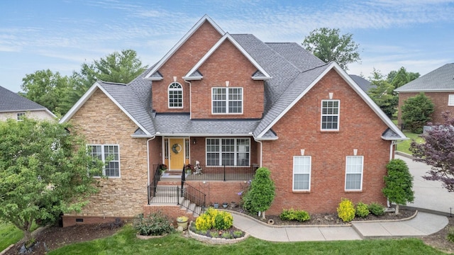 1023 Fitzroy Cir, Spring Hill, TN 37174 - traditional-style house featuring brick siding and a shingled roof