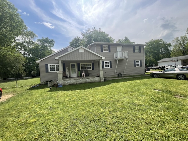 128 Gravitt Rd, Soddy Daisy, TN 37379 - rear view of house featuring covered porch