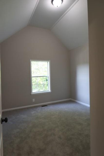6356 Paddington Way, Antioch, TN 37013 - additional living space with dark carpet, baseboards, and lofted ceiling