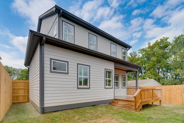 674B Westboro Dr, Nashville, TN 37209 - rear view of property with a wooden deck