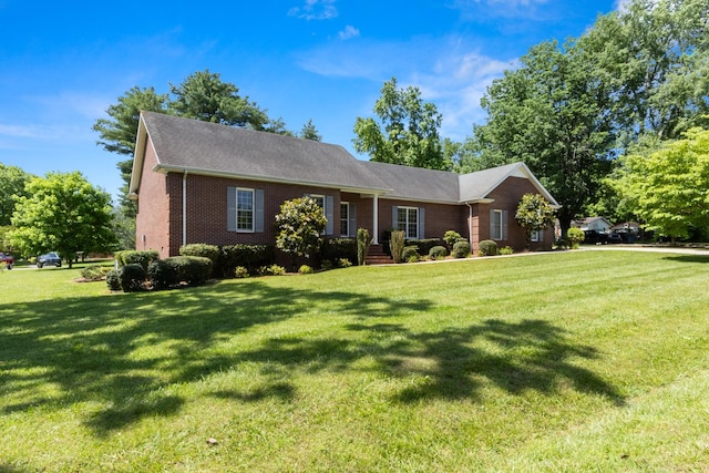 318 Tulip Tree Trl, Estill Springs, TN 37330 - single story home with brick siding and a front lawn