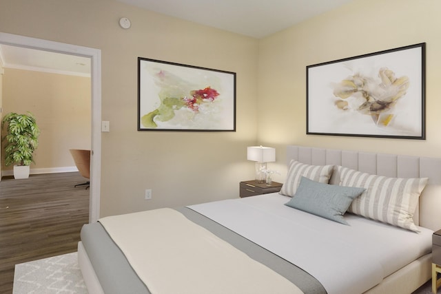 318 Tulip Tree Trl, Estill Springs, TN 37330 - bedroom featuring wood finished floors and crown molding