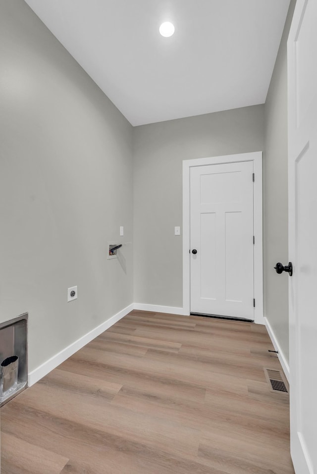 2600 Spring Arbor Ct, Cookeville, TN 38501 - laundry area with washer hookup, light wood-style flooring, and baseboards