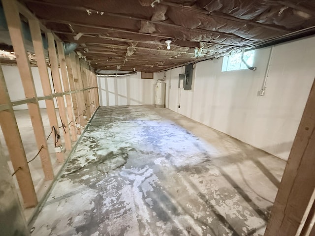 551 Maple Ter, Lafayette, TN 37083 - basement featuring electric panel and water heater