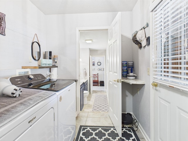 21 Heron Pt, Cadiz, KY 42211 - washroom featuring separate washer and dryer and light tile patterned flooring