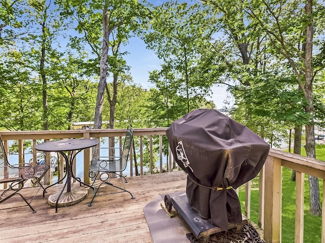 21 Heron Pt, Cadiz, KY 42211 - wooden deck featuring a grill