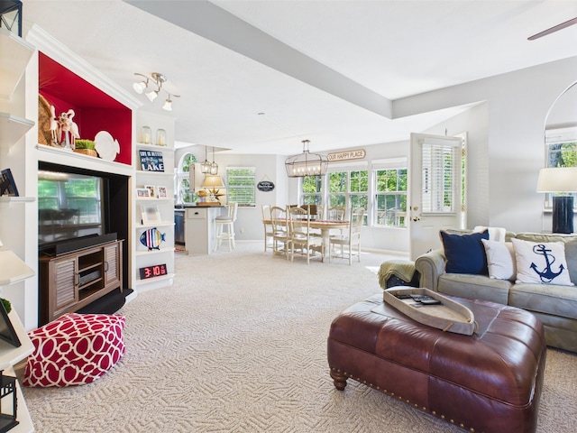 21 Heron Pt, Cadiz, KY 42211 - carpeted living area featuring baseboards and a ceiling fan