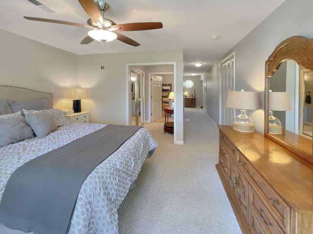 21 Heron Pt, Cadiz, KY 42211 - bedroom with a closet, light carpet, and ceiling fan