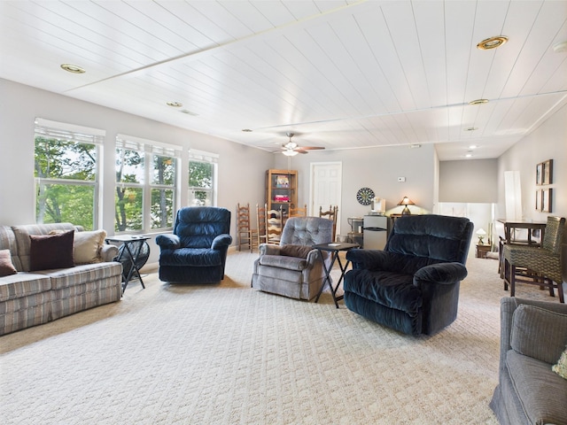 21 Heron Pt, Cadiz, KY 42211 - living area with carpet flooring and a ceiling fan