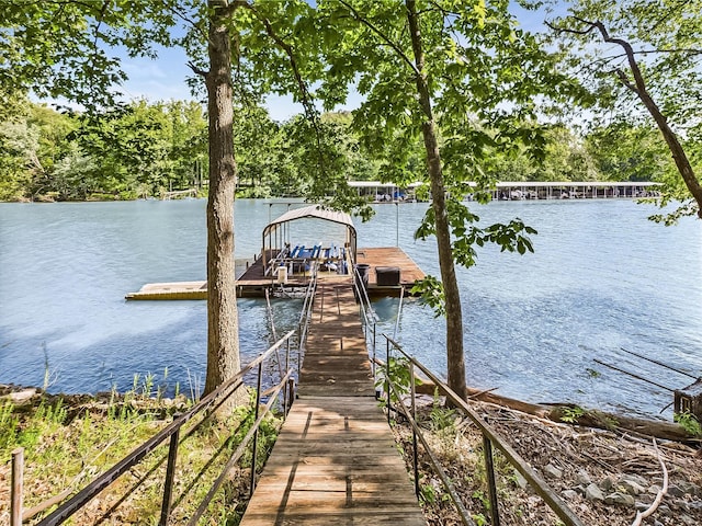 21 Heron Pt, Cadiz, KY 42211 - dock area featuring a water view