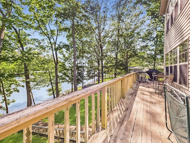 21 Heron Pt, Cadiz, KY 42211 - deck featuring a water view