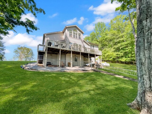 21 Heron Pt, Cadiz, KY 42211 - back of house with a patio area and a wooden deck