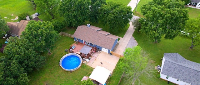 3507 Watts Ln, Murfreesboro, TN 37127 - view from above of property featuring a pool area