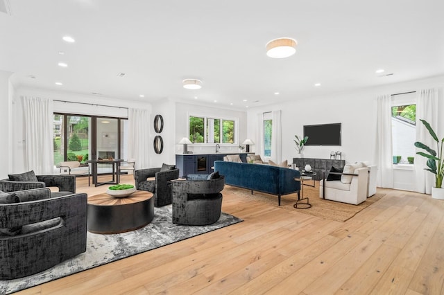 117 Alton Rd, Nashville, TN 37205 - living room with light wood finished floors, healthy amount of natural light, and recessed lighting