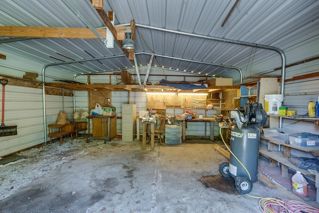 2023 Denise Dr, Columbia, TN 38401 - garage featuring metal wall