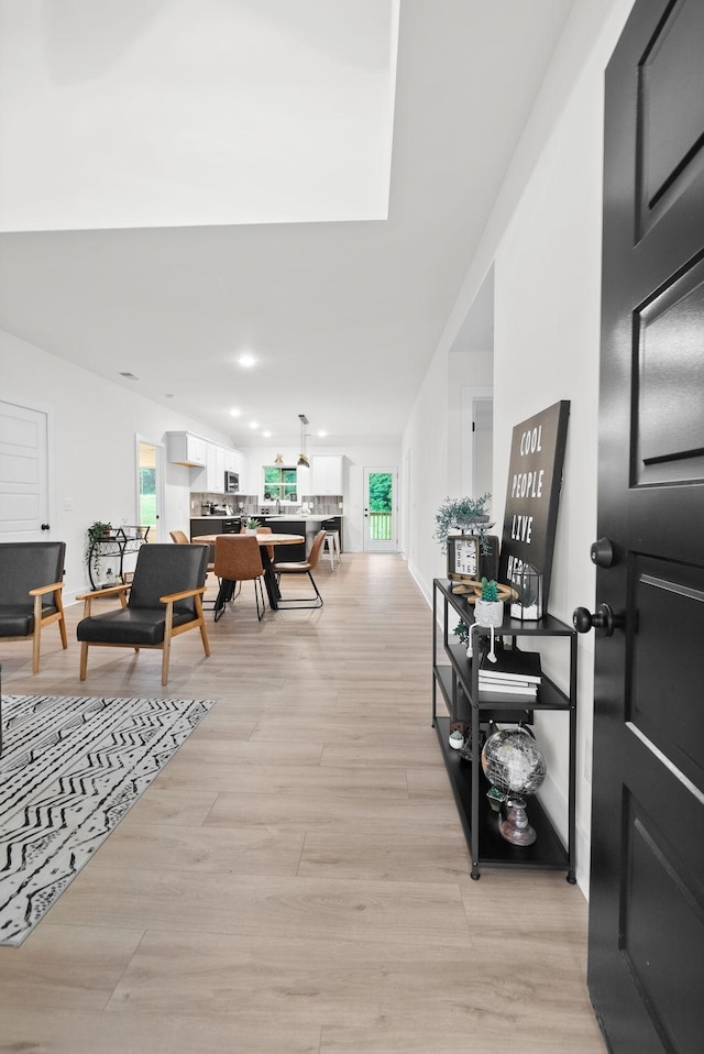 201 Dewberry Ct, Clarksville, TN 37042 - dining room featuring light wood-type flooring and recessed lighting