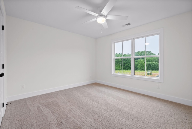 185 Dewberry Ct, Clarksville, TN 37042 - unfurnished room with ceiling fan, baseboards, and light colored carpet