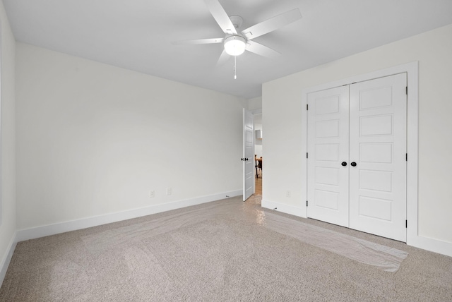 185 Dewberry Ct, Clarksville, TN 37042 - unfurnished bedroom with carpet flooring, baseboards, a closet, and ceiling fan