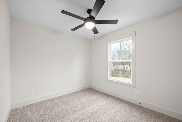 193 Dewberry Ct, Clarksville, TN 37042 - carpeted empty room featuring baseboards and ceiling fan