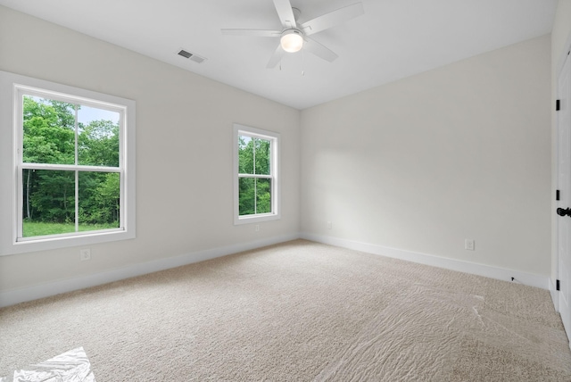 197 Dewberry Ct, Clarksville, TN 37042 - empty room featuring baseboards, light carpet, and ceiling fan