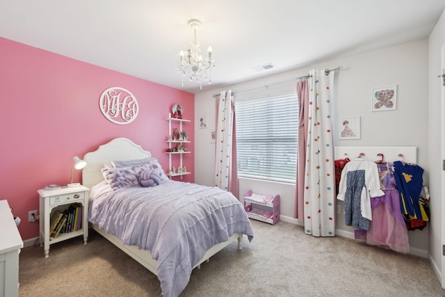 1006 Pepper Stone Dr, Lebanon, TN 37087 - carpeted bedroom featuring a chandelier