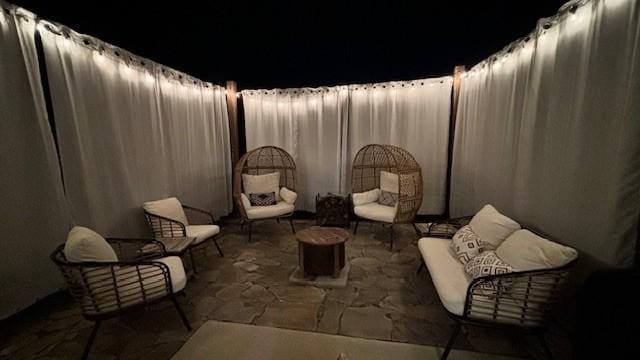 1006 Pepper Stone Dr, Lebanon, TN 37087 - fenced backyard with a patio and outdoor lounge area