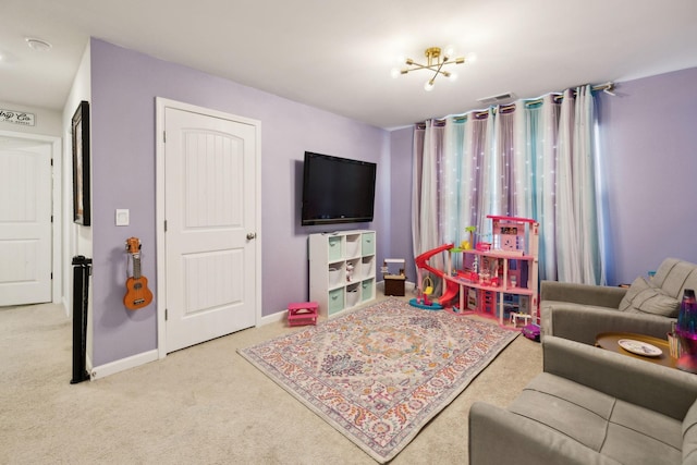 1006 Pepper Stone Dr, Lebanon, TN 37087 - rec room featuring carpet flooring and baseboards