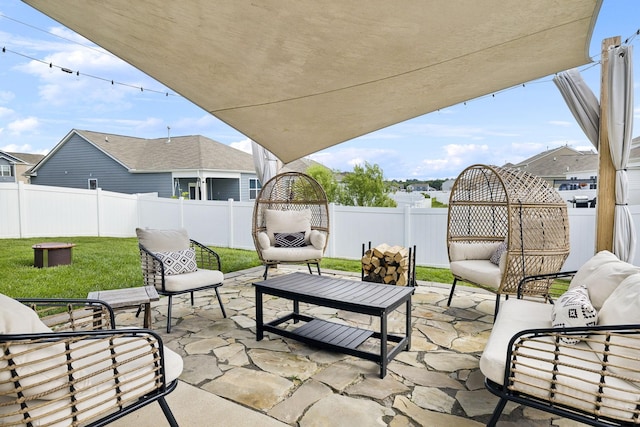 1006 Pepper Stone Dr, Lebanon, TN 37087 - view of patio / terrace with an outdoor living space