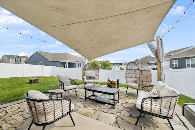 1006 Pepper Stone Dr, Lebanon, TN 37087 - view of patio / terrace featuring an outdoor living space and a residential view
