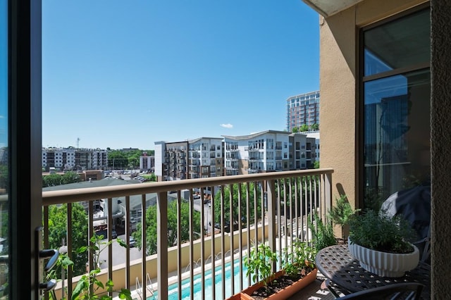 1510 Demonbreun St Unit 701, Nashville, TN 37203 - balcony featuring view of pool