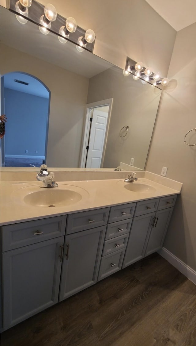 4316 Summercrest Blvd Unit 519, Antioch, TN 37013 - full bathroom with wood finished floors and double vanity