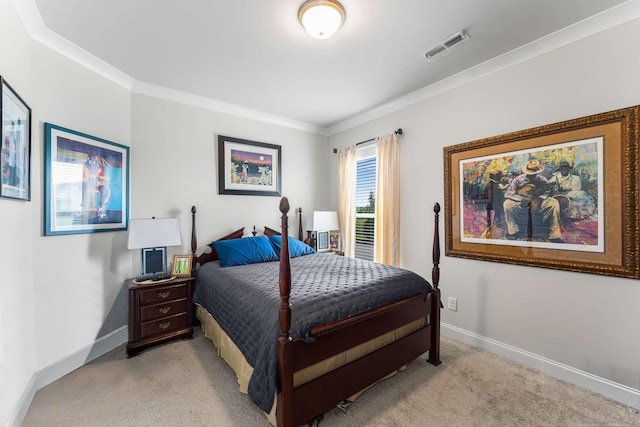 134 Wynfield Blvd, Mount Juliet, TN 37122 - bedroom featuring light colored carpet, crown molding, and baseboards