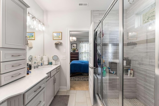 134 Wynfield Blvd, Mount Juliet, TN 37122 - full bathroom with ensuite bath, vanity, plenty of natural light, and a shower stall